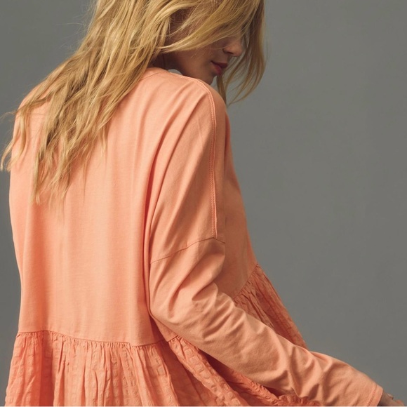 Anthropologie Pilcro Long-Sleeve Babydoll Top - Picture 9 of 11